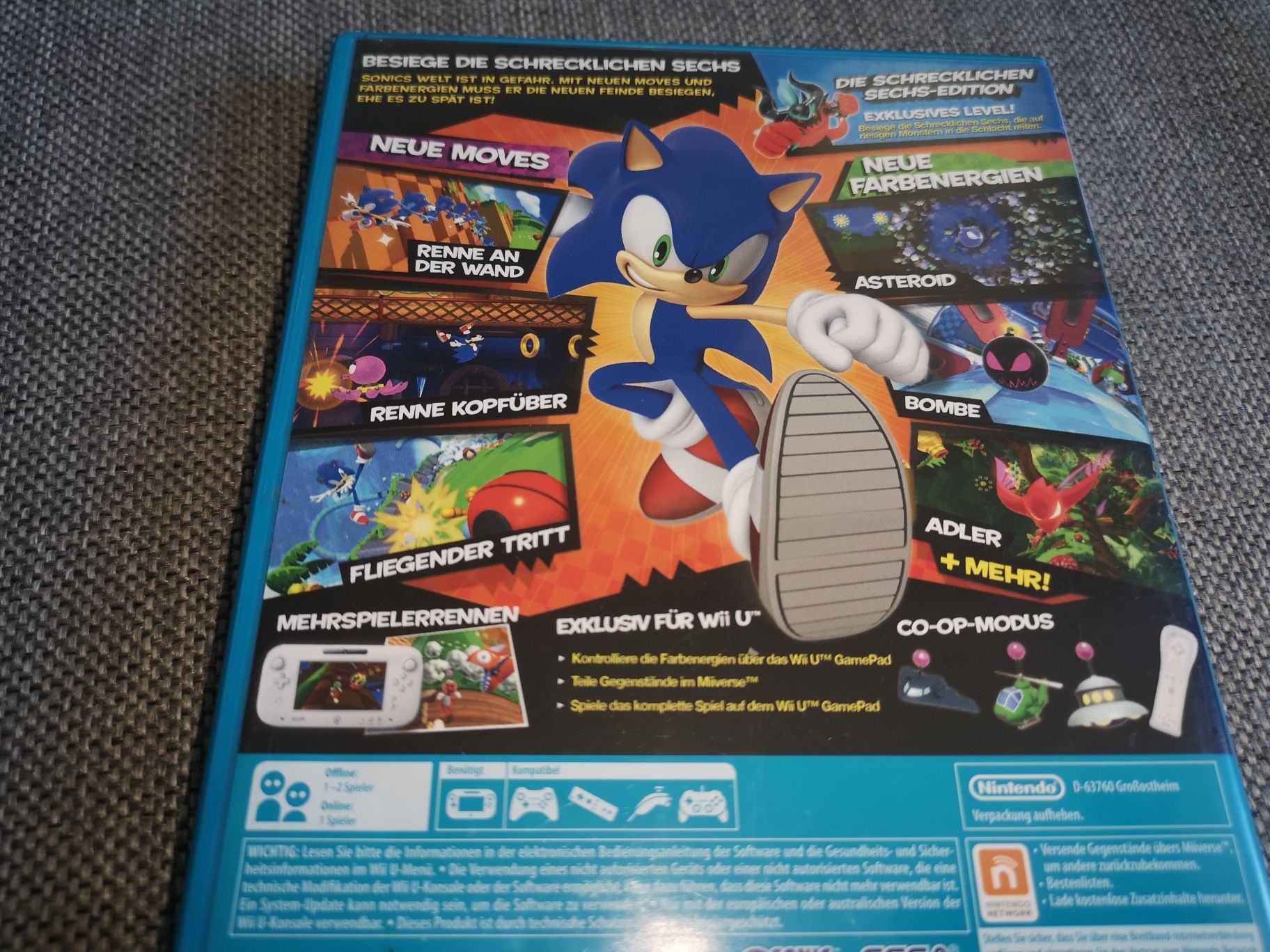 Sonic Lost World Wii U Nintendo gra ANG (stan bdb+) sklep Ursus