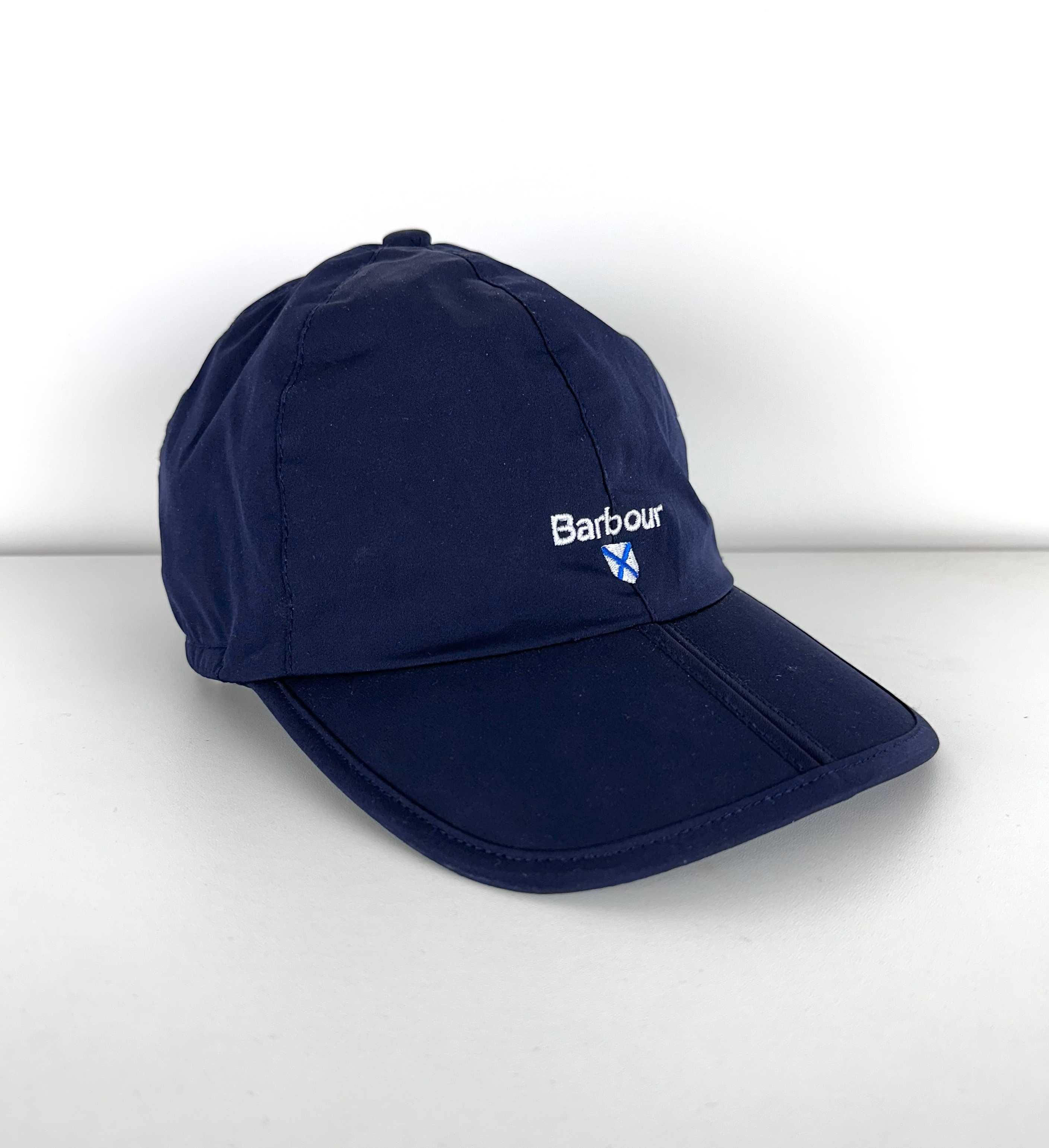 Czapka z daszkiem Barbour granatowa casual