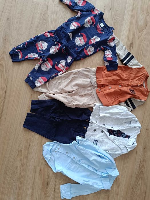 Paczka ubranek dla chłopca rozmiar 74
