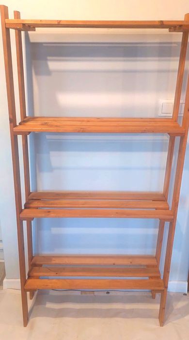 W SUPER cenie Wysoki regał sosnowy 4 półki 160cm