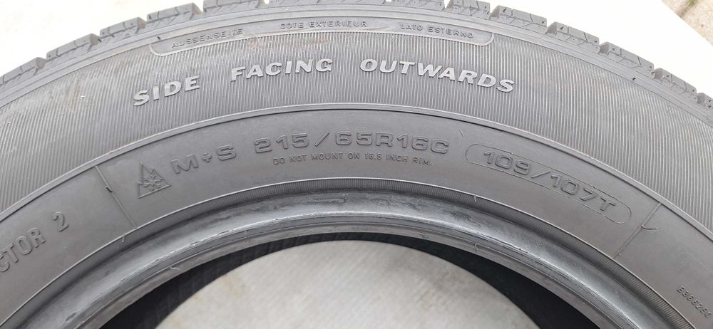 Opony Wzmacniane 215/65R16c Goodyear 215/65/16C 8,5mm Montaż Wysyłka