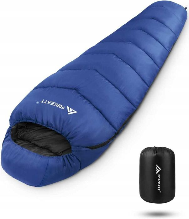 FORCEATT Śpiwór zimowy -7°C do 20°C lekki