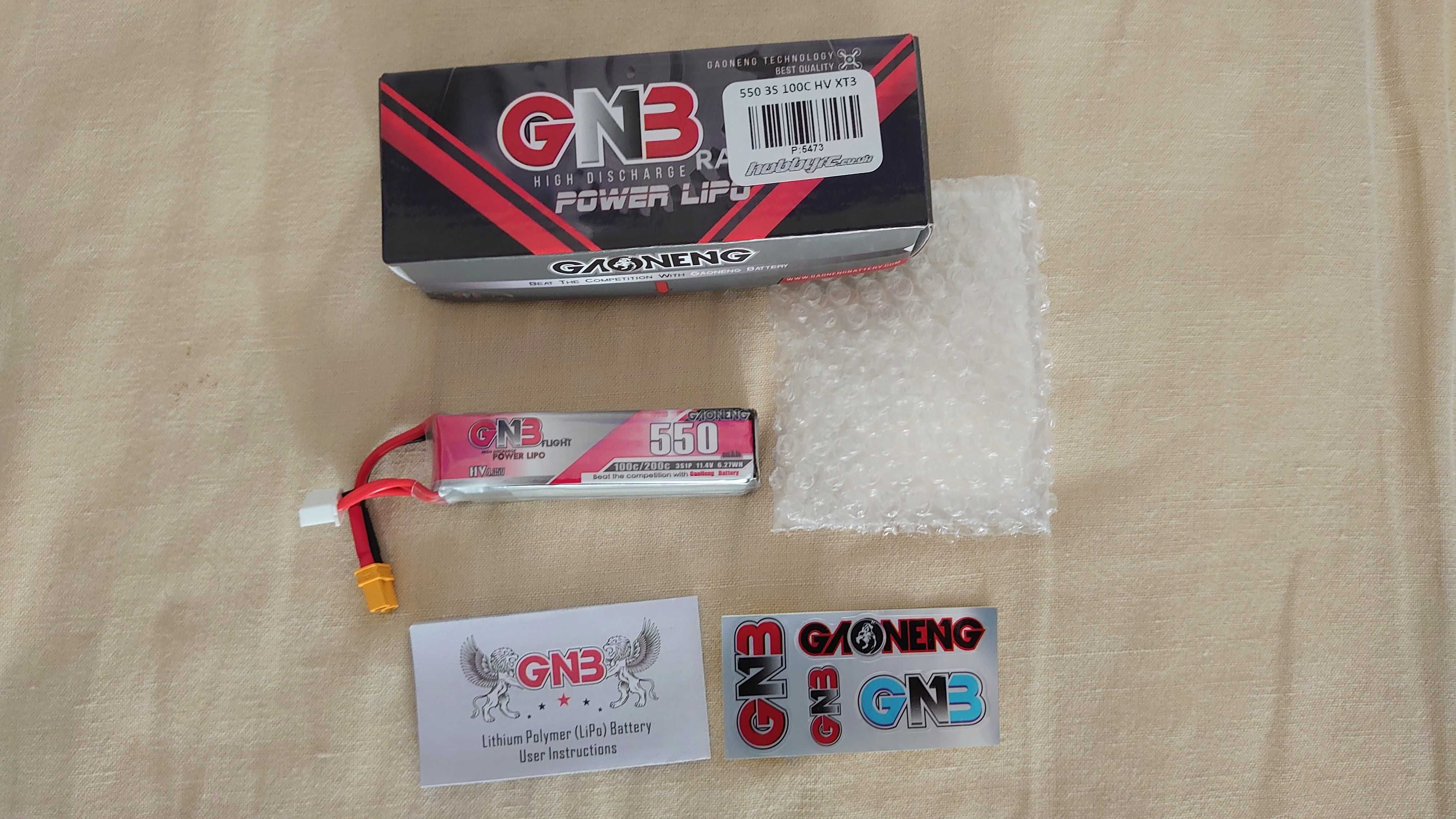 Baterias Lipo Gaoneng (GNB) 550mAh 3S HV (XT30)