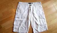 Spodnie spodenki męskie krótkie  białe Reserved r.34