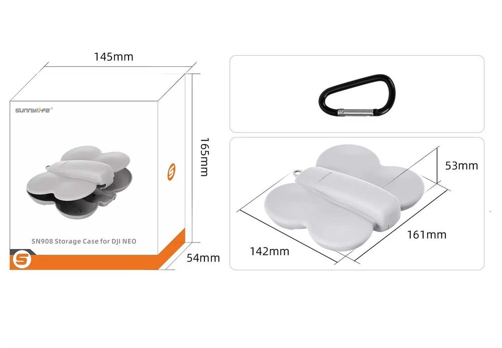 Dedykowane etui / case do drona DJI Neo - ORANGE