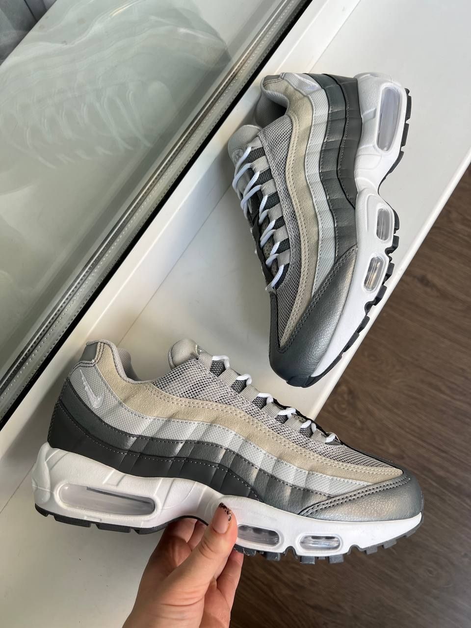 Nike Air Max 95 Grey White 
•Ро