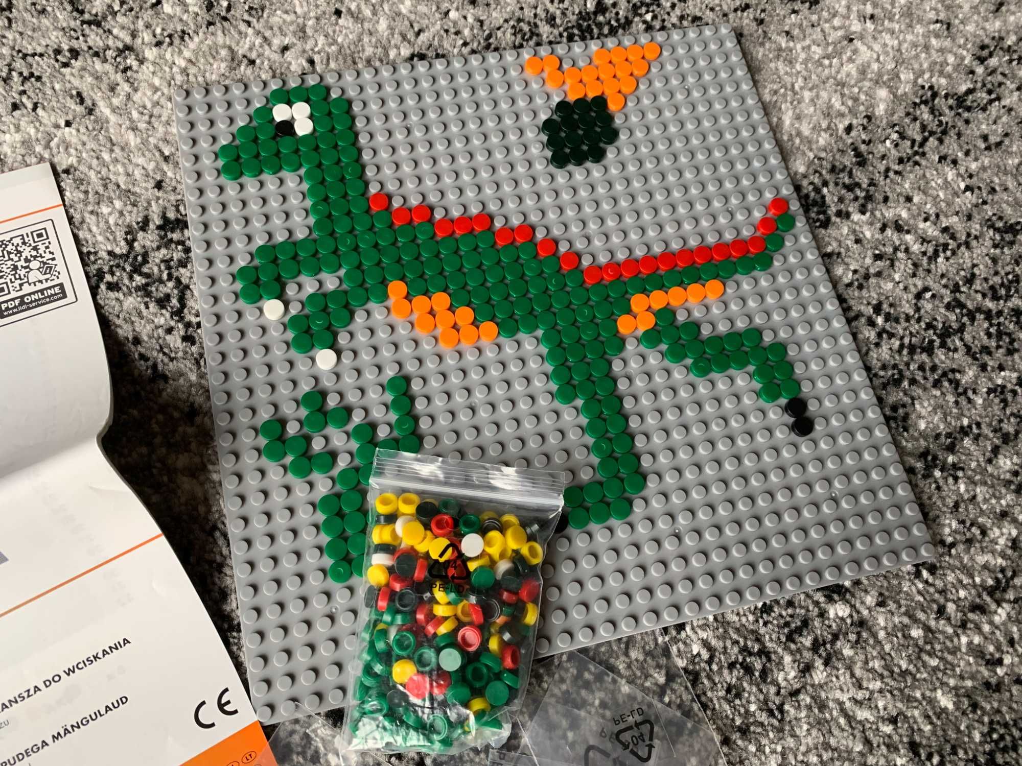 Pikselowa Plansza do wciskania Dinozaur Play Art Kit tive Pixel