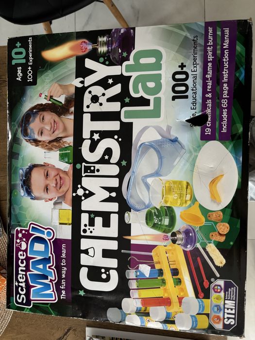 Mały chemik 100 eksperymentów! Labolatorium dla dzieci 10+ gratisy!