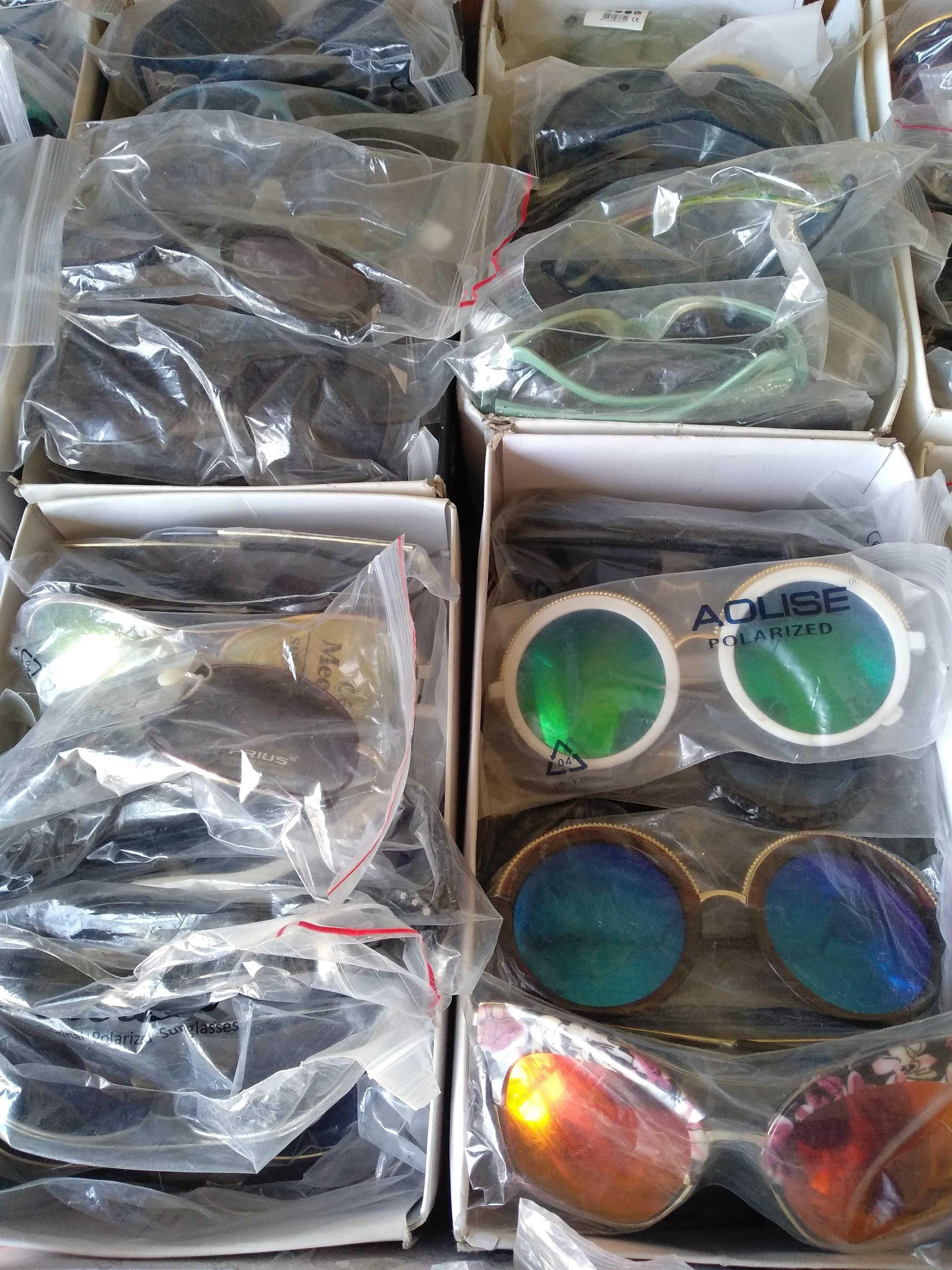 Солнцезащитные очки новые. Лот 135 штук.