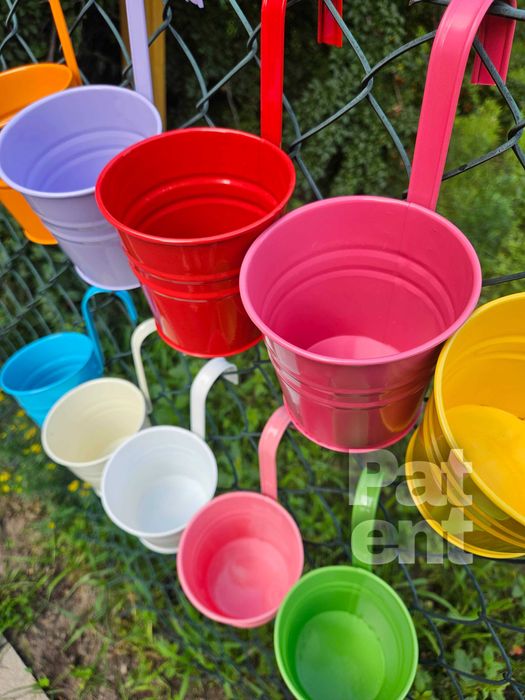 Doniczki kolorowe 10 sztuk na rośliny wiaty do ogrodu na balkon taras