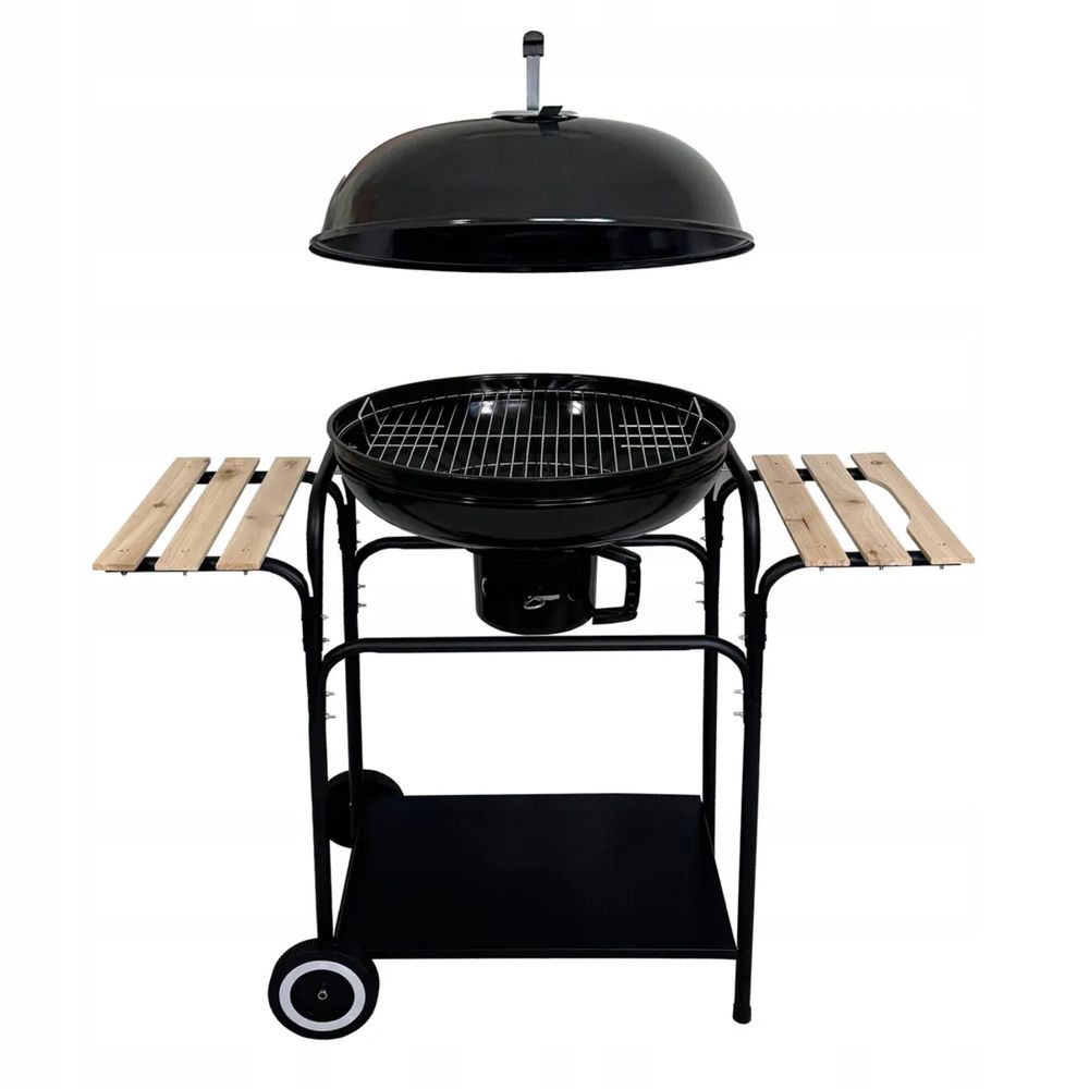Grill ogrodowy węglowy ruszt zestaw BBQ majówka wakacje lato impreza