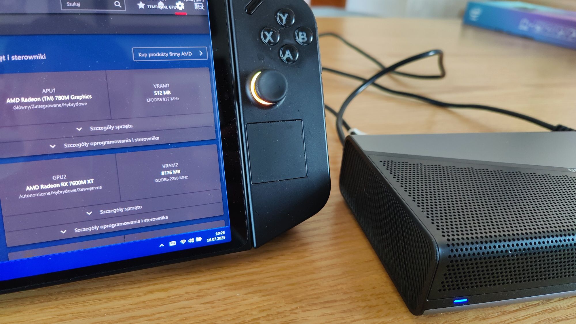 eGPU GMKtec RX7600mXT 8GB Legion GO / Rog Ally