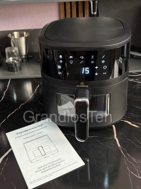 ПОТУЖНА! Аерофритюрниця 2000Вт, аерогриль, піч, духовка, плита, фрітюр