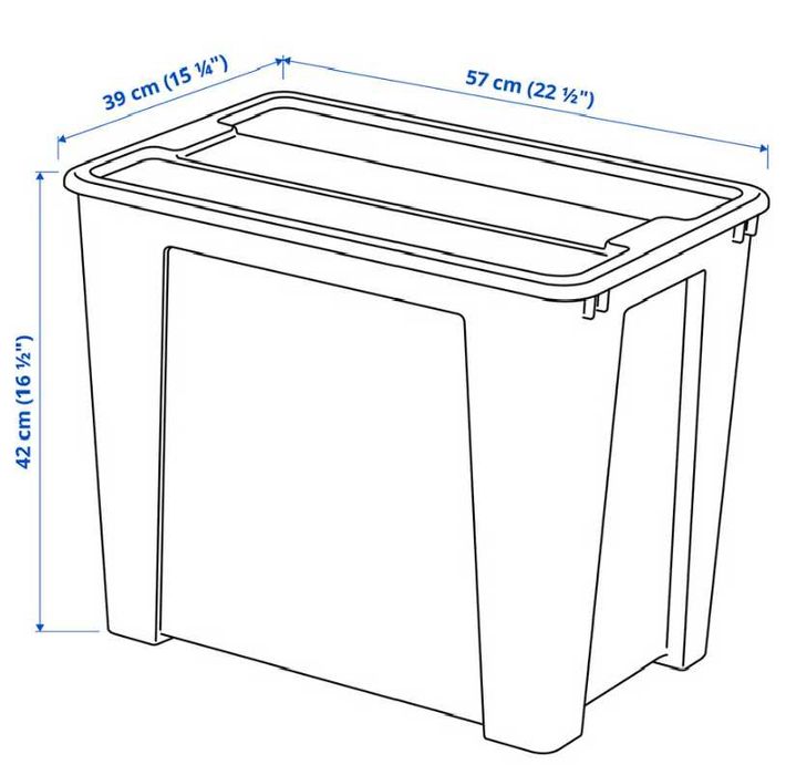 Caixas transparentes IKEA (no valor de 500€) - 10 de 65l & 20 de 130l