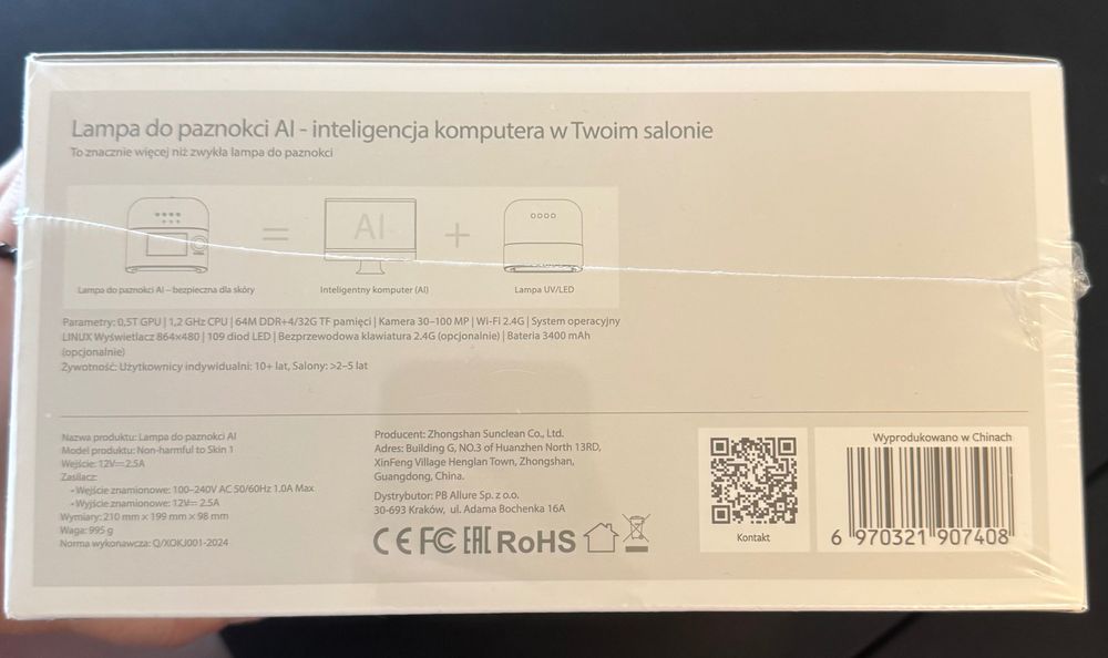 Lampa do paznokci AI PB nails