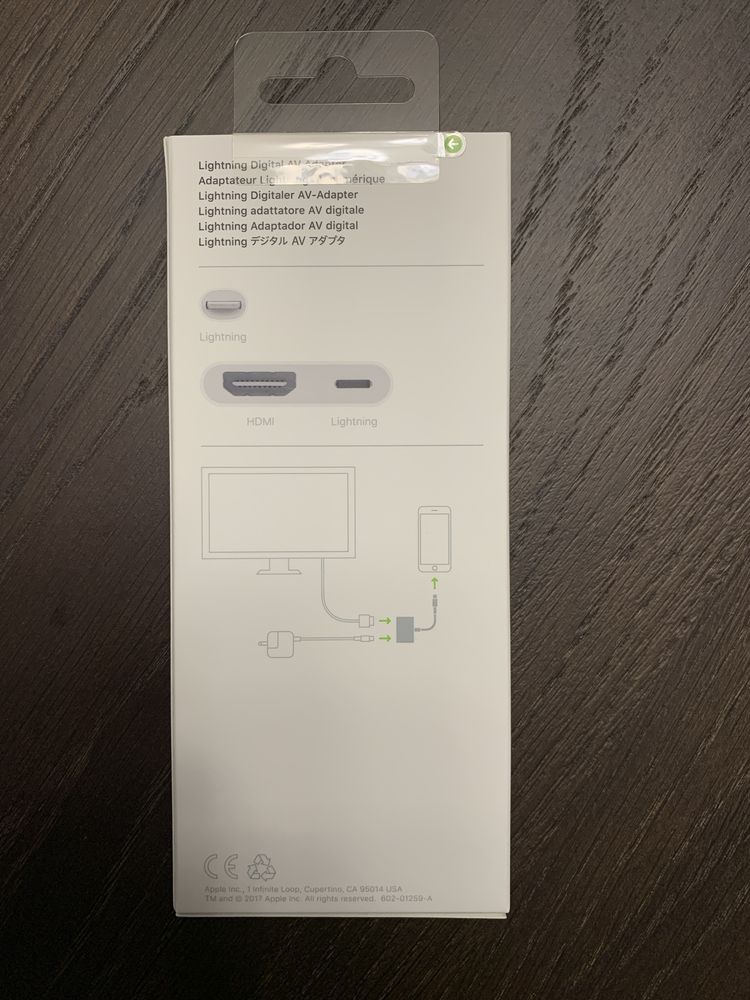 Адаптер Apple lightning to Digital AV | lightning to HDMi
