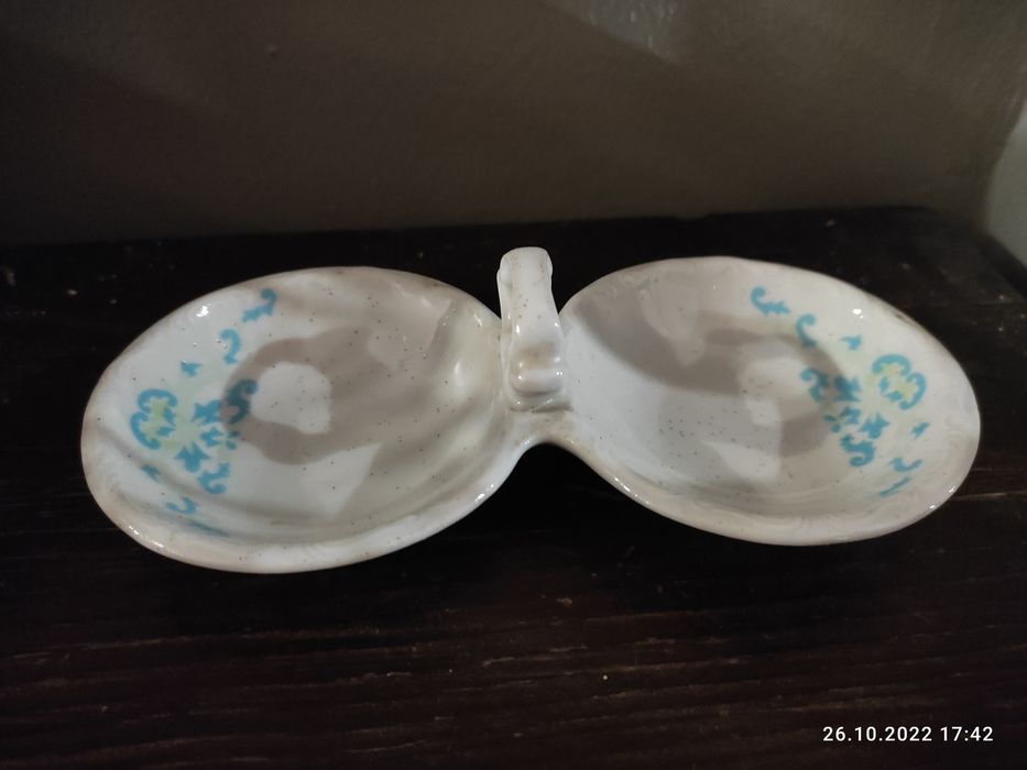Przyprawnik bogucice podstawka porcelana sygnatura prl vintage B