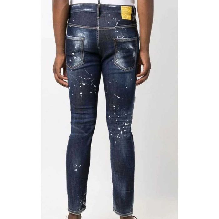 Dsquared2 jeans dark ripped BLEACH WASH COOL GUY JEANS 50; 52 ORYGINAL