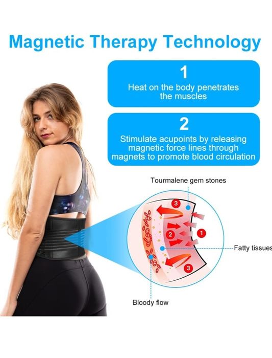 ACWOO Pas na plecy, samonagrzewający się pas biodrowy, oddychający
