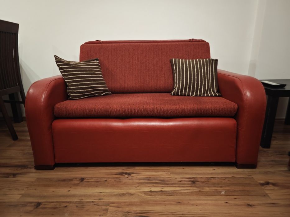 Komplet Sofa rozkładana oraz 2 fotele rozkładane