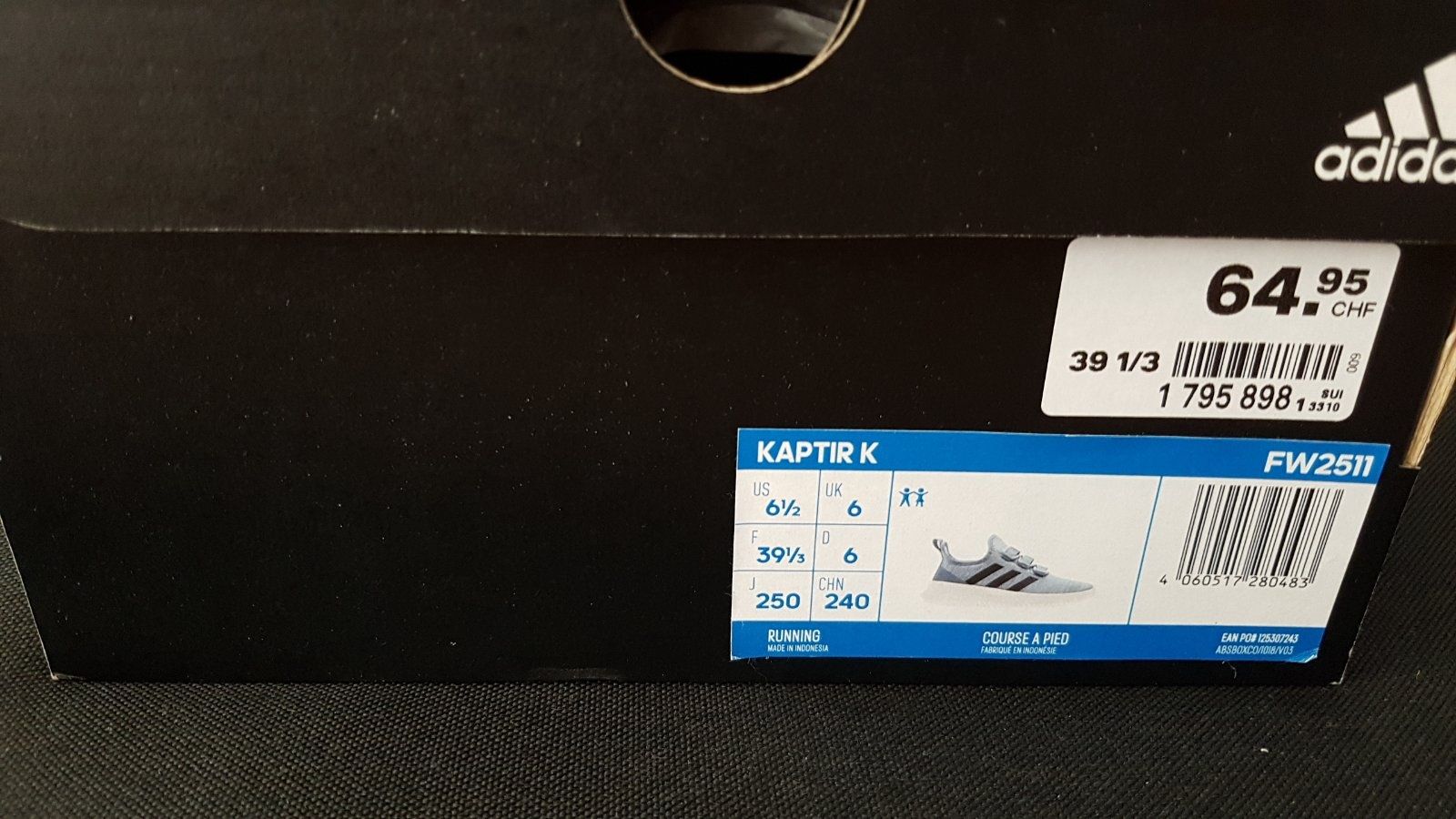 Легкие и мягкие кроссовки Adidas KAPTIR 39р,стелька 25,5см,оригинал.