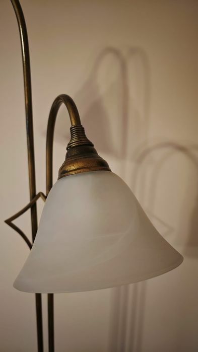 Lampa wisząca (żyrandol) plus lampa podłogowa stojąca