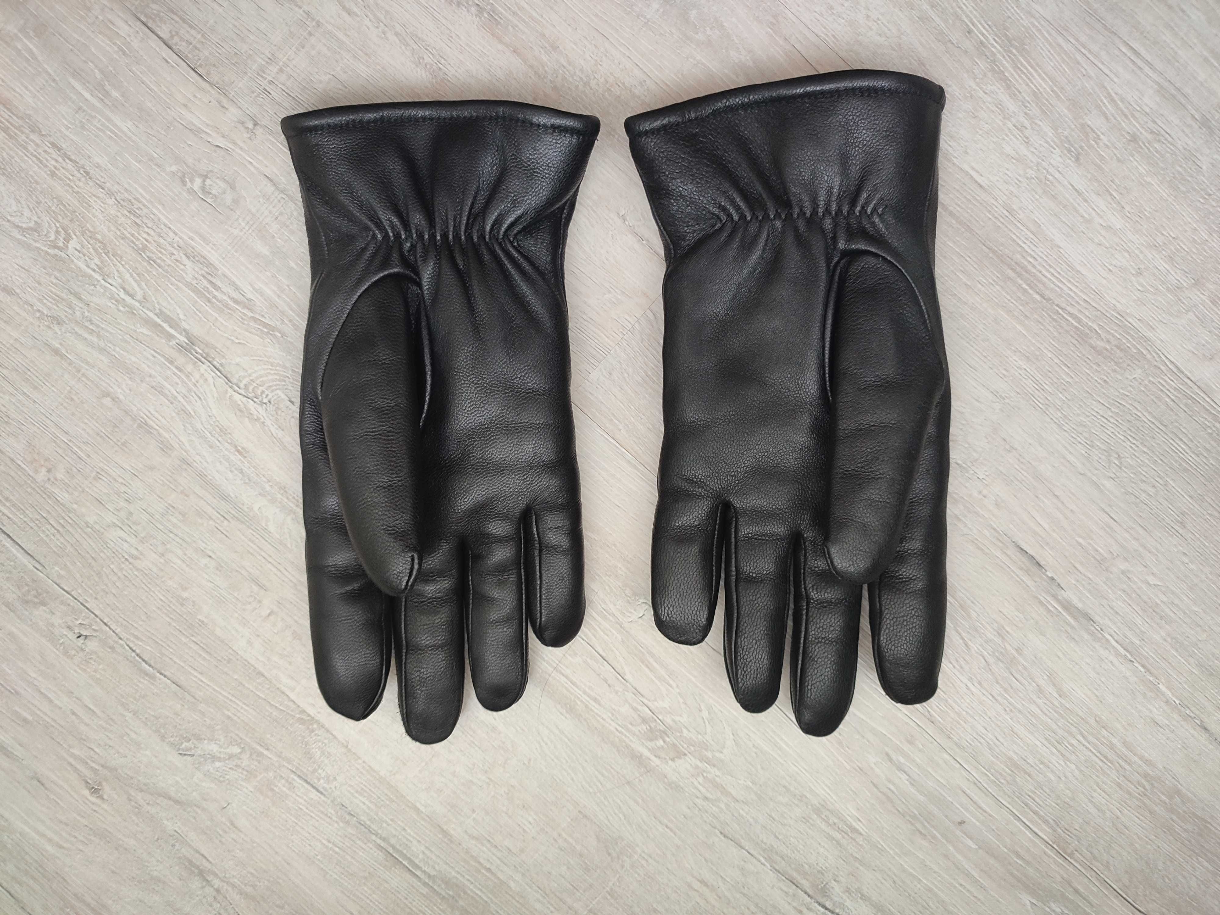 Шкіряні зимові рукавиці (нові, розмір на бірці 9.1/2)