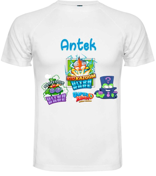 Koszulka Super Zings z imieniem ANTEK T-shirt rozm. 122/128