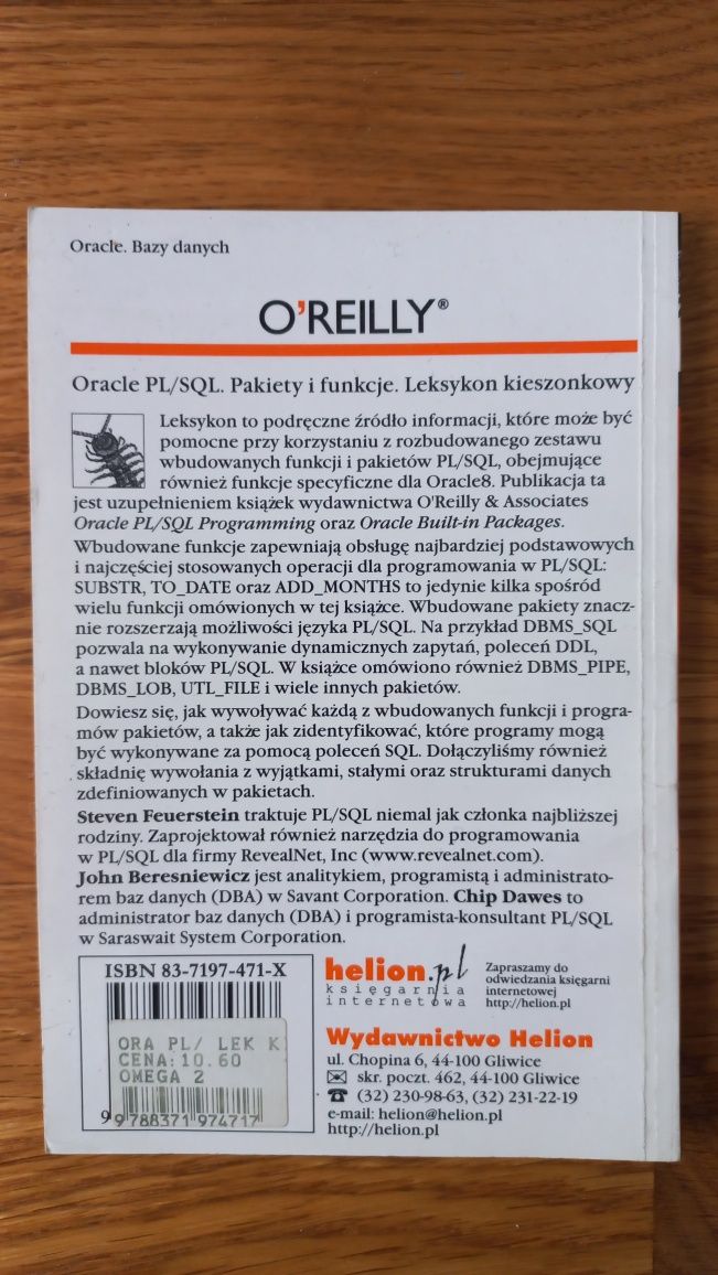 Oracle PL/SQL Pakiety i funkcje. Jak nowa!