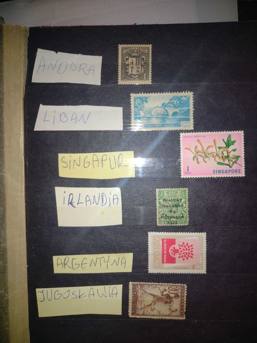 Zestaw znaczków pocztowych czystych zagranicznych
