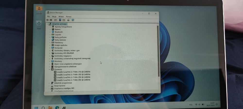 HP Pavilion X360 i3-7100U 8GB 128GB(SSD)