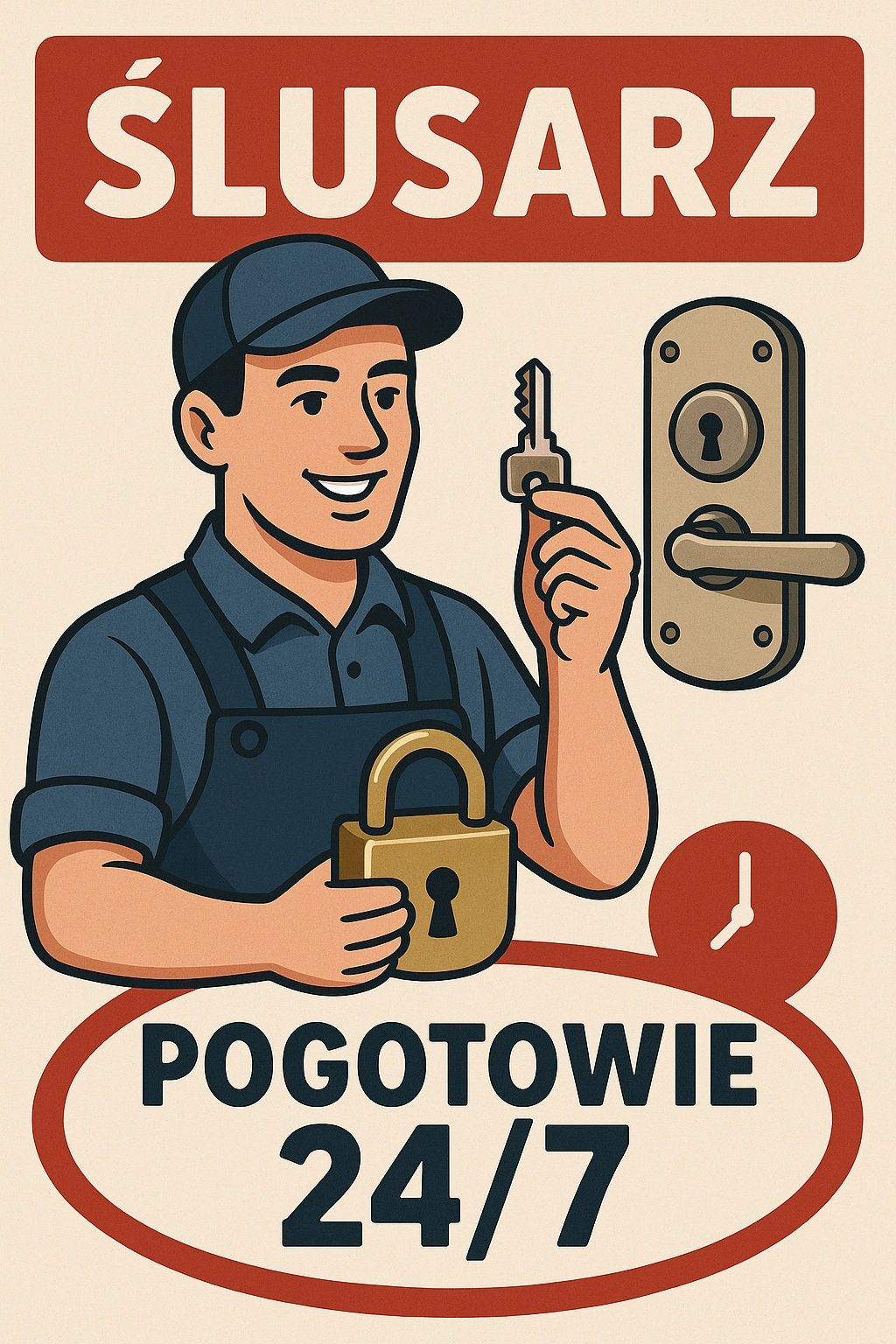 Ślusarz, awaryjne otwieranie, naprawa, wymiana zamków