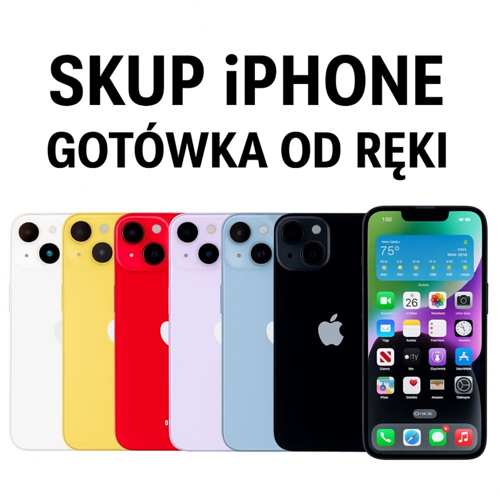 Skup Apple iPhone sprawne / uszkodzone / Gotówką / Dojazd do domu