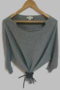Włoski sweter z bufiastym rękawem