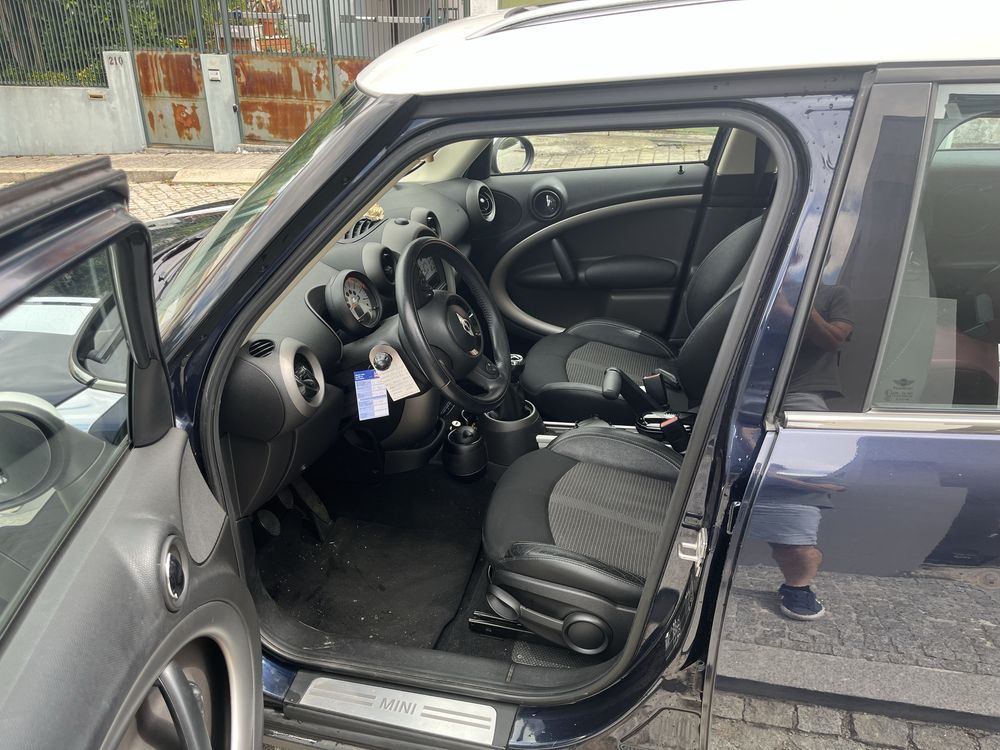 Mini countryman cooper 1.6 gasolina azul/tecto branco