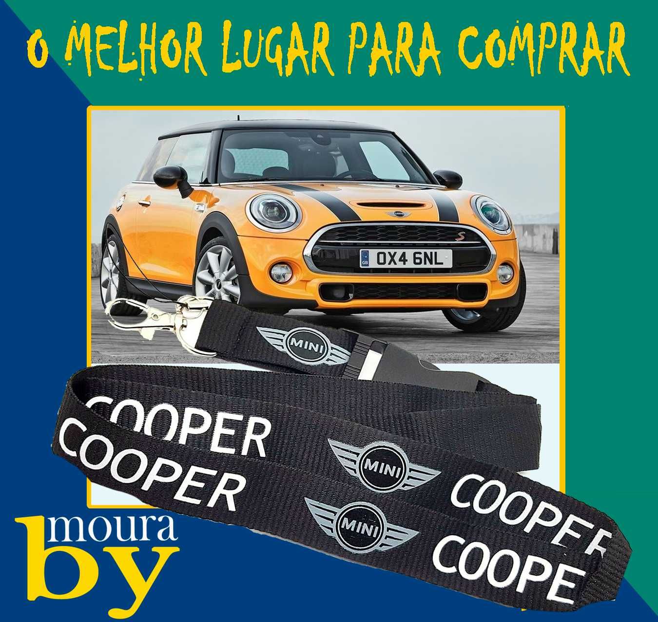 mini cooper Bolsa de porta chaves e fitas de pescoço