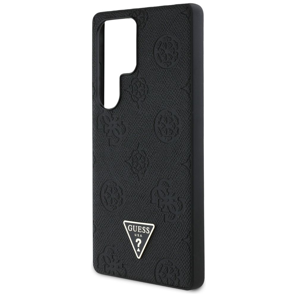 Etui Guess Grained Hot Logo MagSafe do Samsung Galaxy S25 Ultra czarny