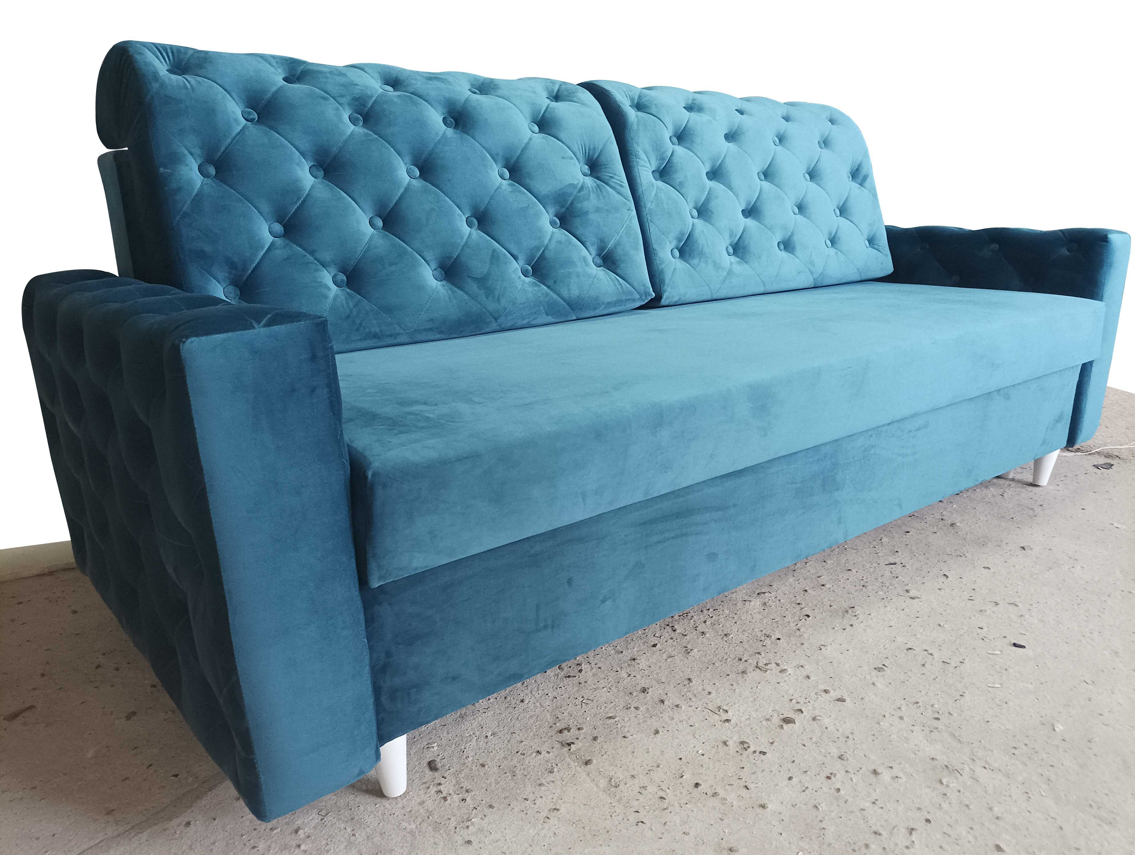 RATY NOWA! TANIO!  sofa Glamour kanapa rozkładana łóżko z pojemnikiem