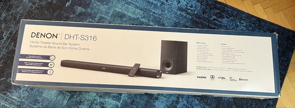 Denon Dht-S316 system audio 2.1