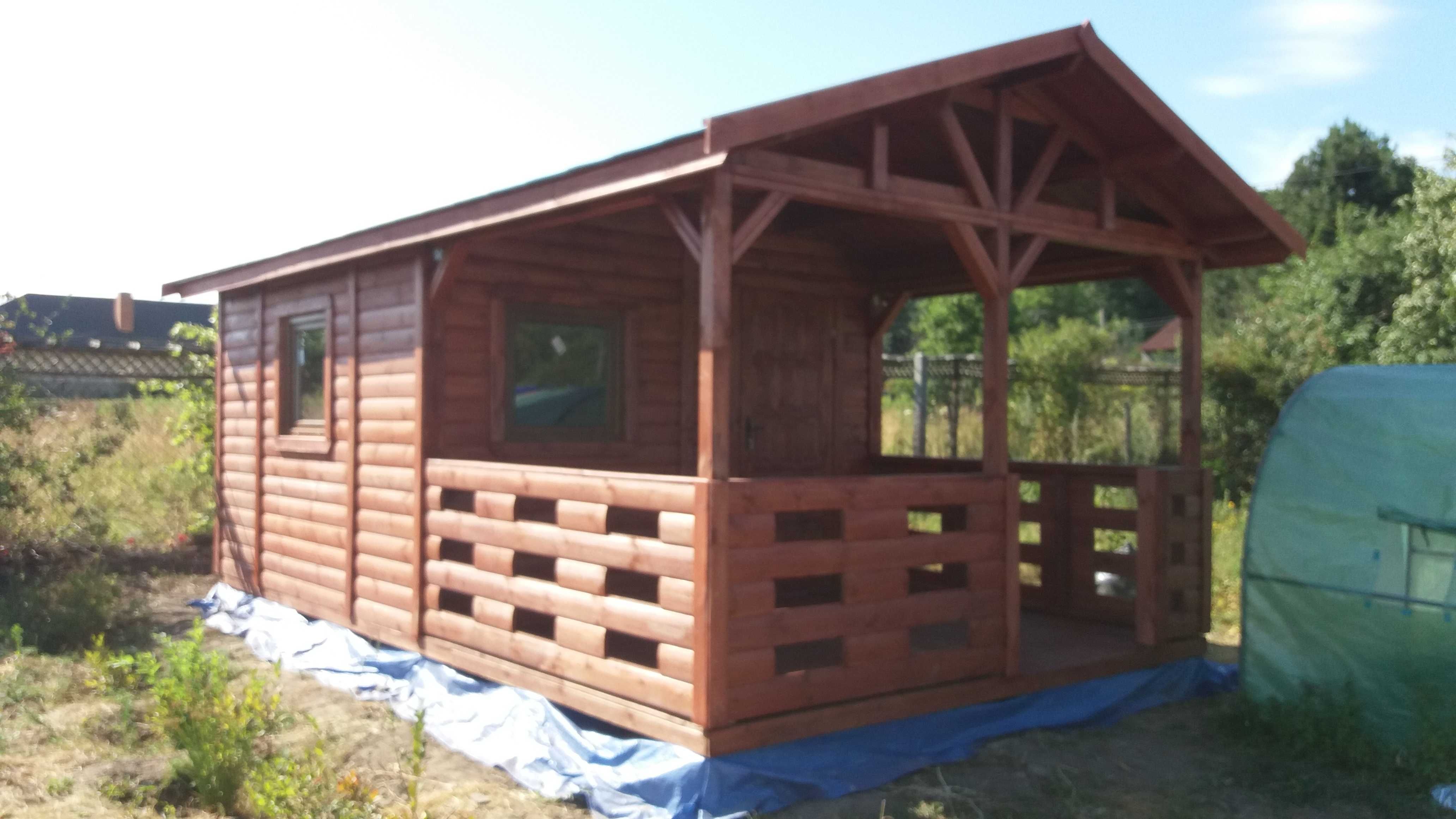 domek drewniany, domek ogrodowy, letniskowy, do 35m, parterowy,