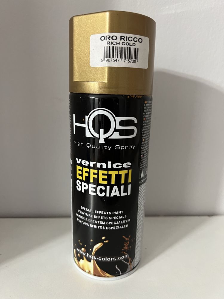 Okazja! Lakier akrylowy w sprayu złoty Vernice Effetti Speciali