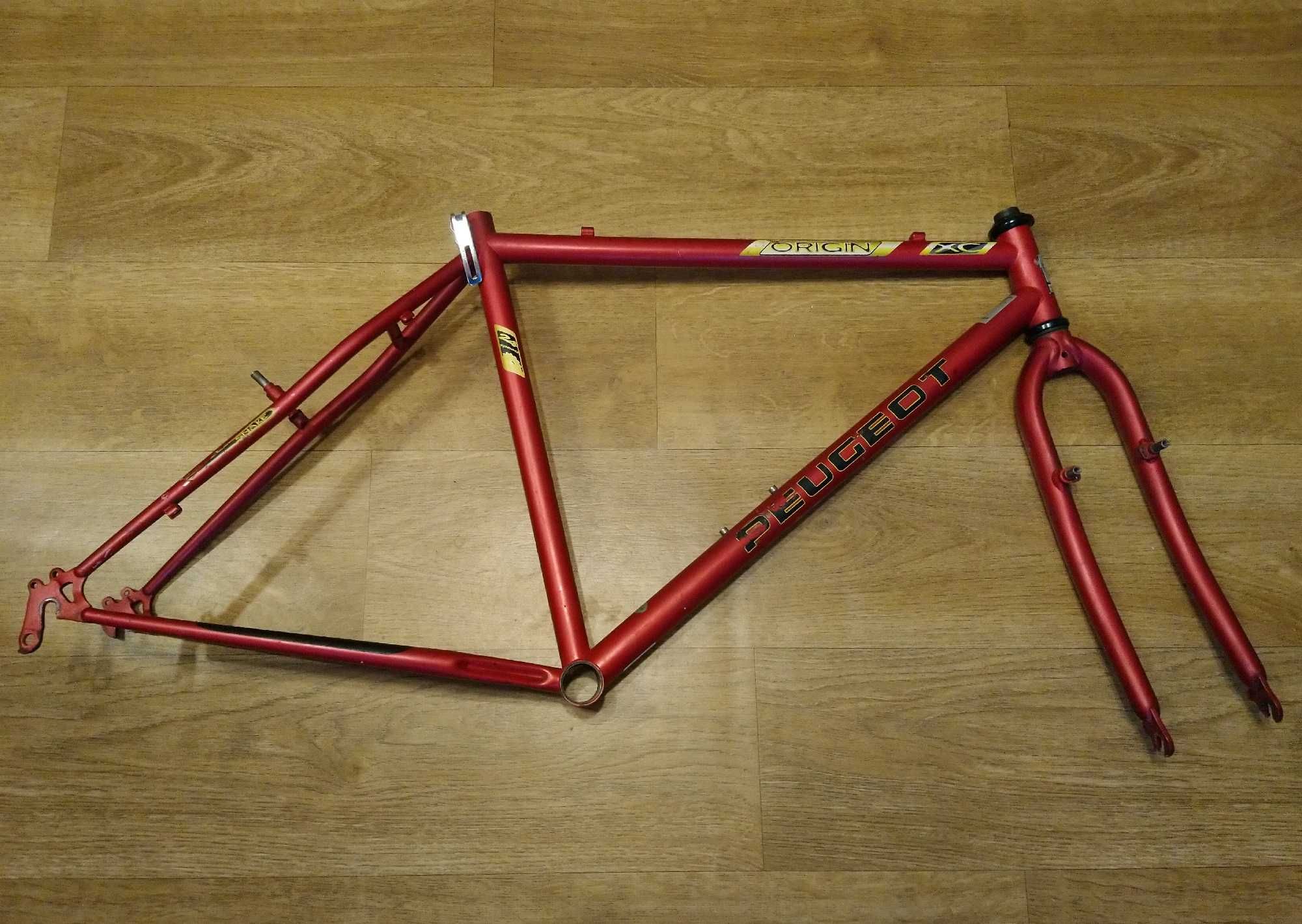 Frameset Peugeot Origin 31 XC rama 18" widelec sztyca 97r retro MTB