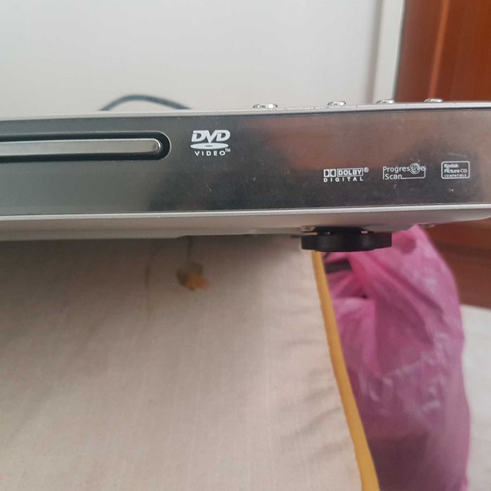 Leitor de DVD a funcionar