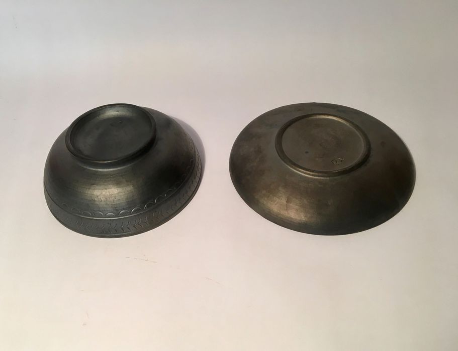 BISALHÃES - com carimbo - antigo - prato + malga - 14,2x6 cm/s
