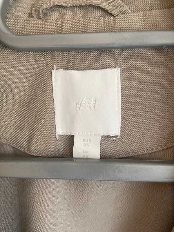 Płaszcz szlafrokowy khaki H&M