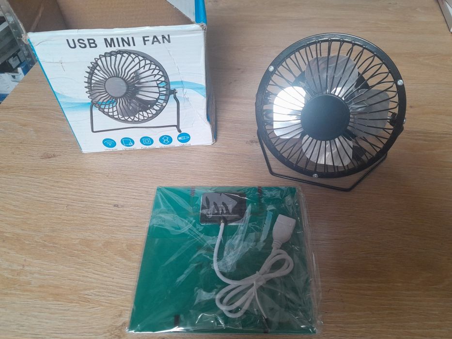 Wentylator zasilany panelem słonecznym usb
