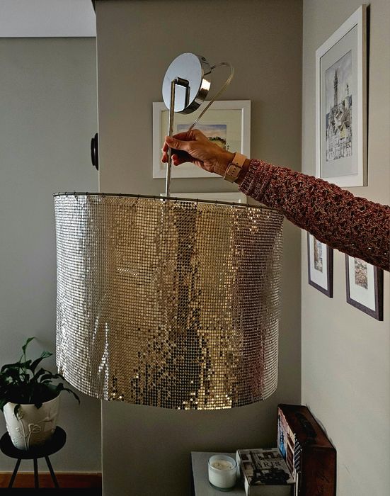 Vendo candeeiro de teto prateado