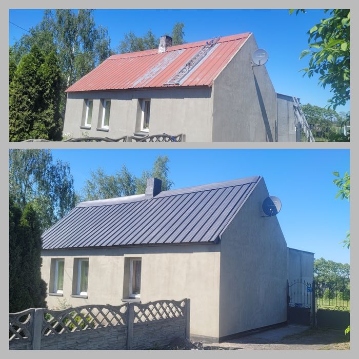 Mycie kostki brukowej elewacji dachów malowanie impregnac czyszczenie