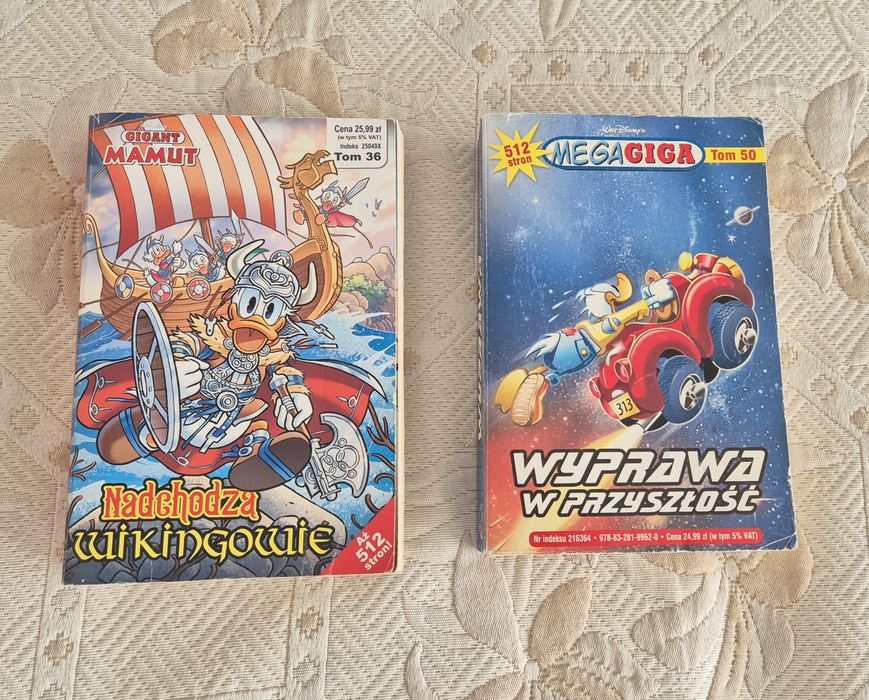 Komiksy Mega Giga i Gigant Mamut 512 stron - zestaw 2 książek