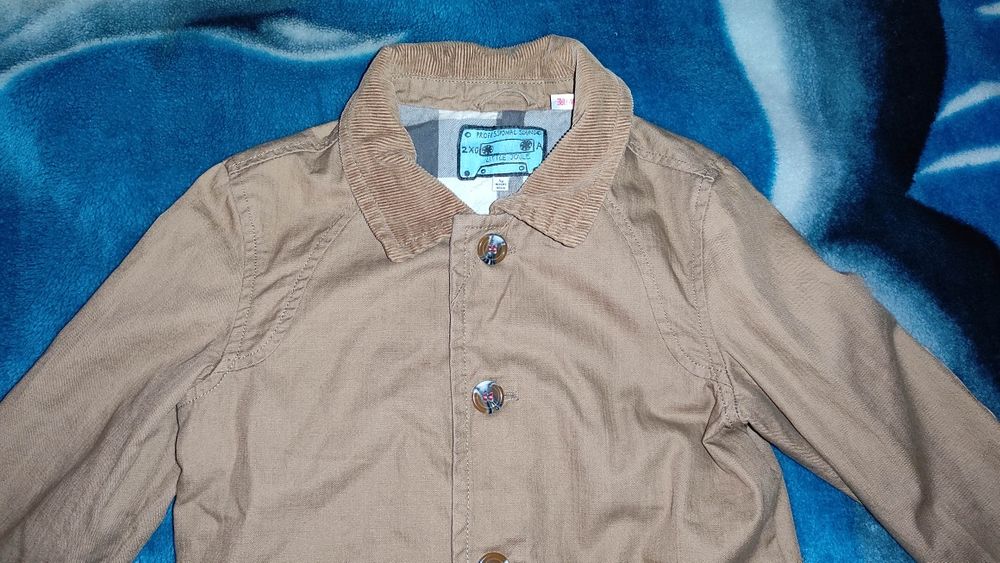 Brązowa kurtka retro na 5 lat r.110 marki joules wiosna jesień